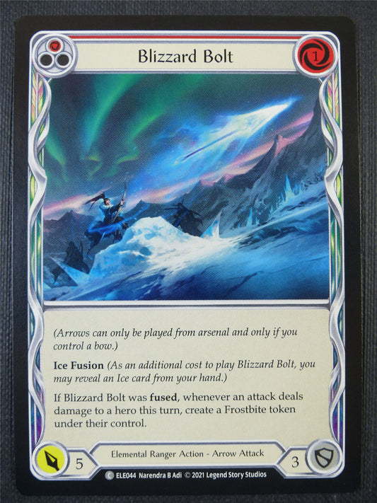 Blizzard Bolt - Red - Tales of Aria 1st ed - Flesh and Blood Card #63G