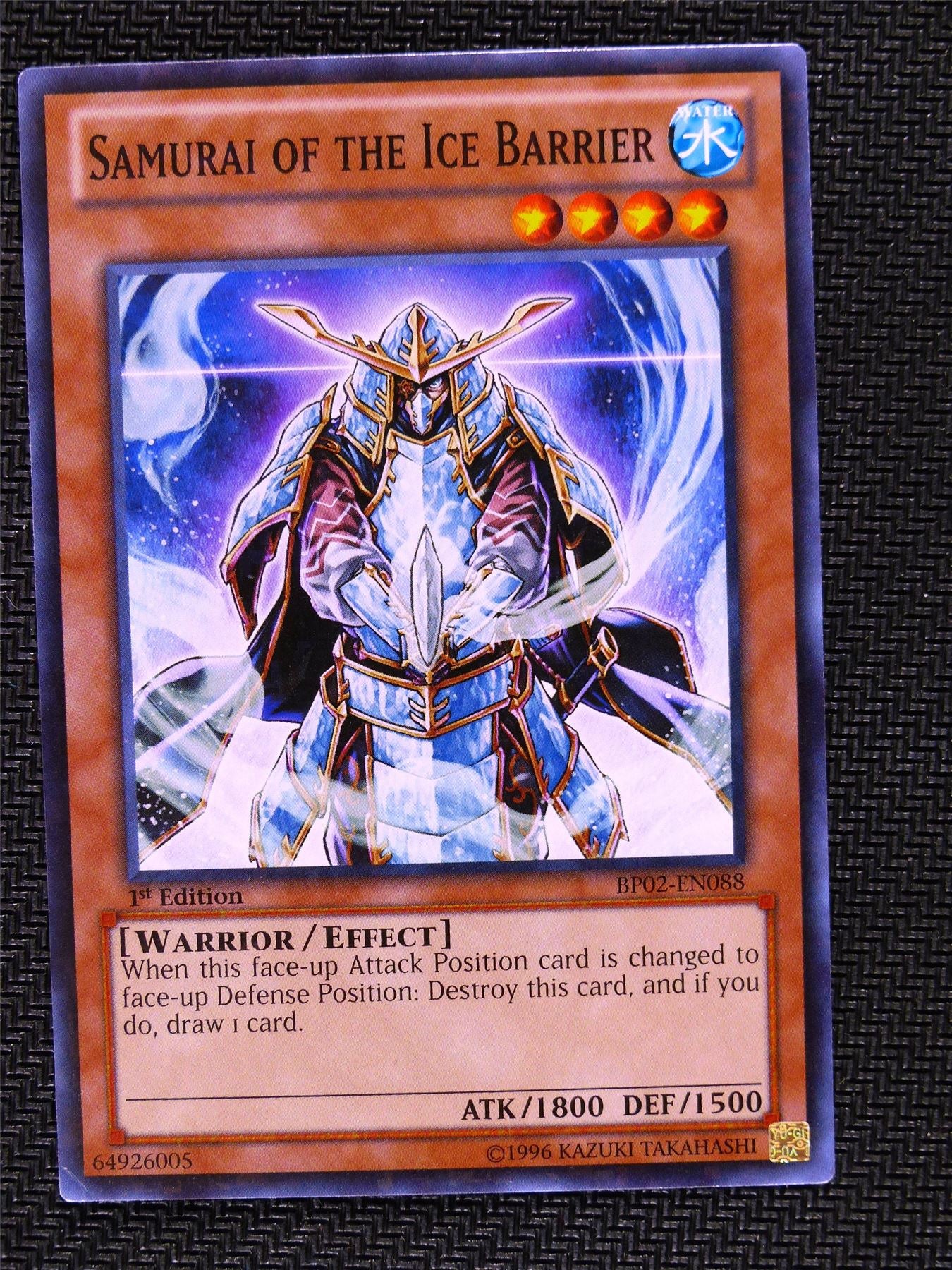 Samurai Of the Ice Barrier - BP02 - Mosaic Rare - Yugioh Card #