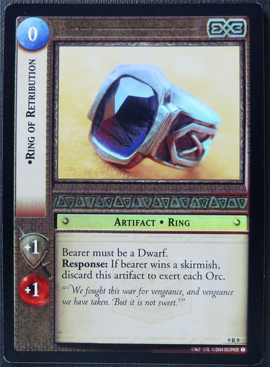 Ring of Retribution 9 R 9 Foil - LotR Card #3EF