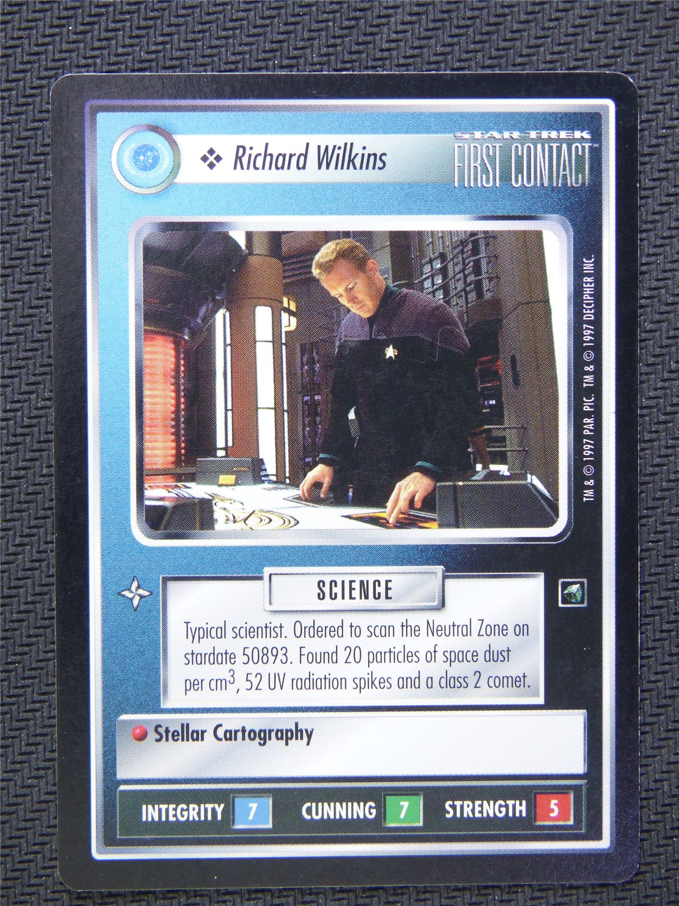 Richard Wilkins Black Border - Star Trek CCG First Contact #4YA