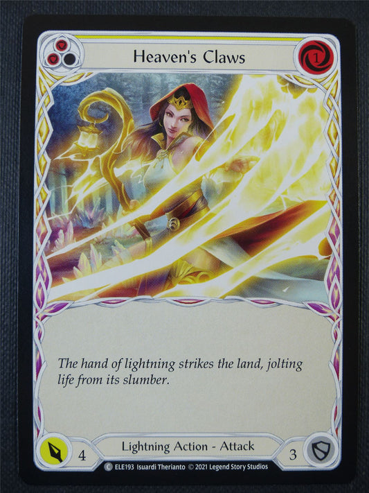 Heaven's Claws - Yellow - Tales of Aria 1st ed - Flesh and Blood Card #627