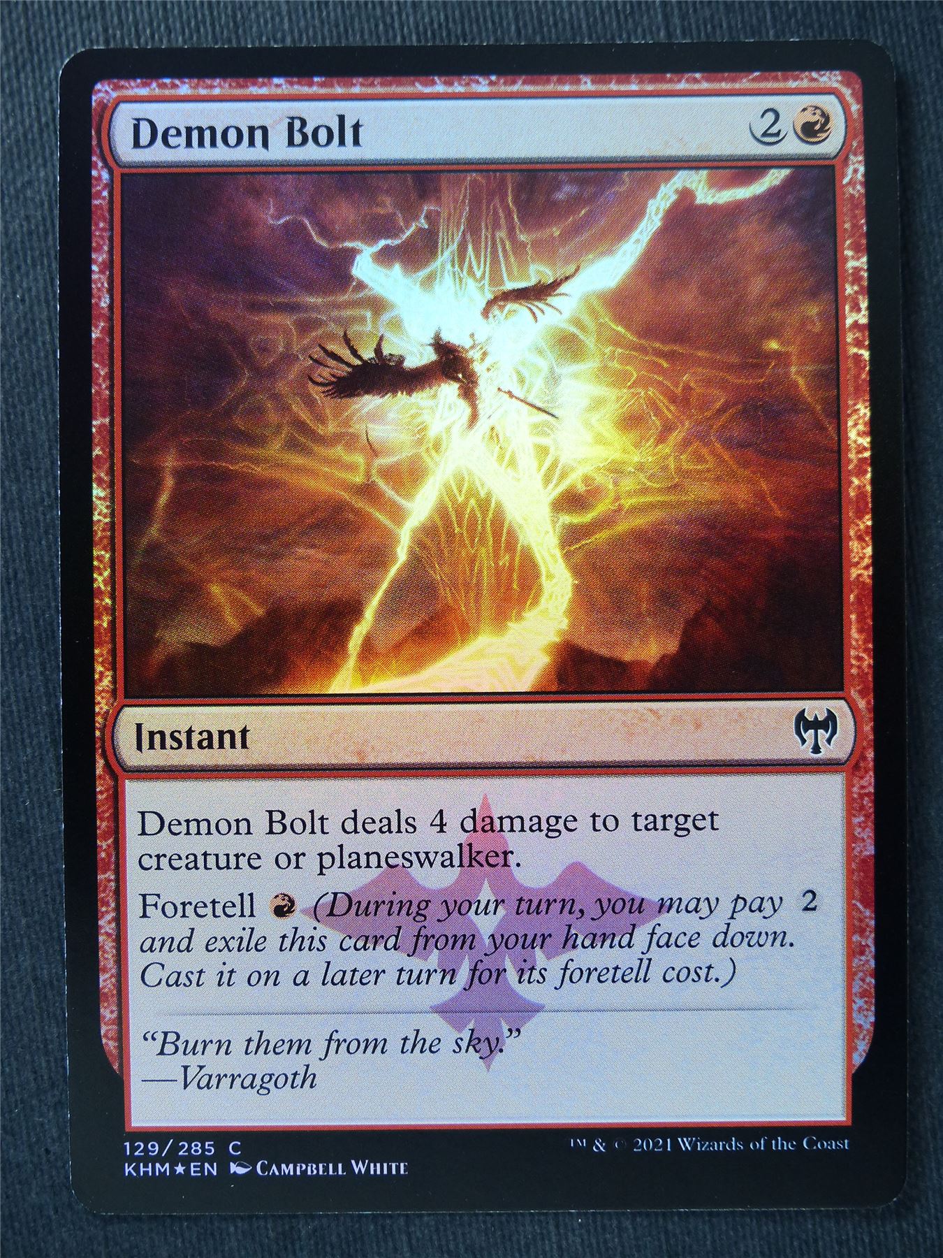 Demon Bolt Foil - Mtg Magic Cards #W2