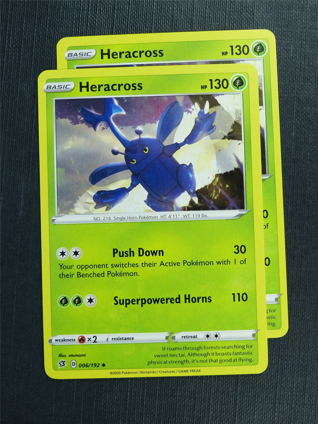 Heracross 006/192 x2  - RCL - Pokemon Card #3KR