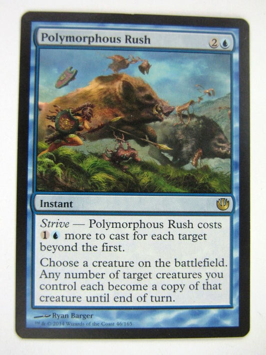 MTG Magic Played Cards: POLYMORPHOUS RUSH # 7C74