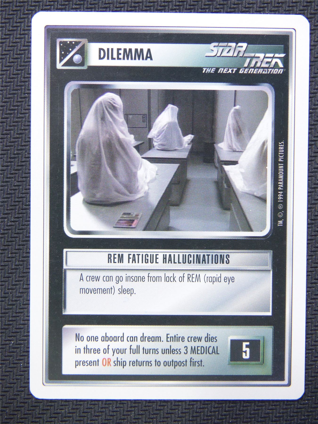 Dilemma Rem Fatigue Hallucinations - Star Trek CCG Next Gen #4Y0