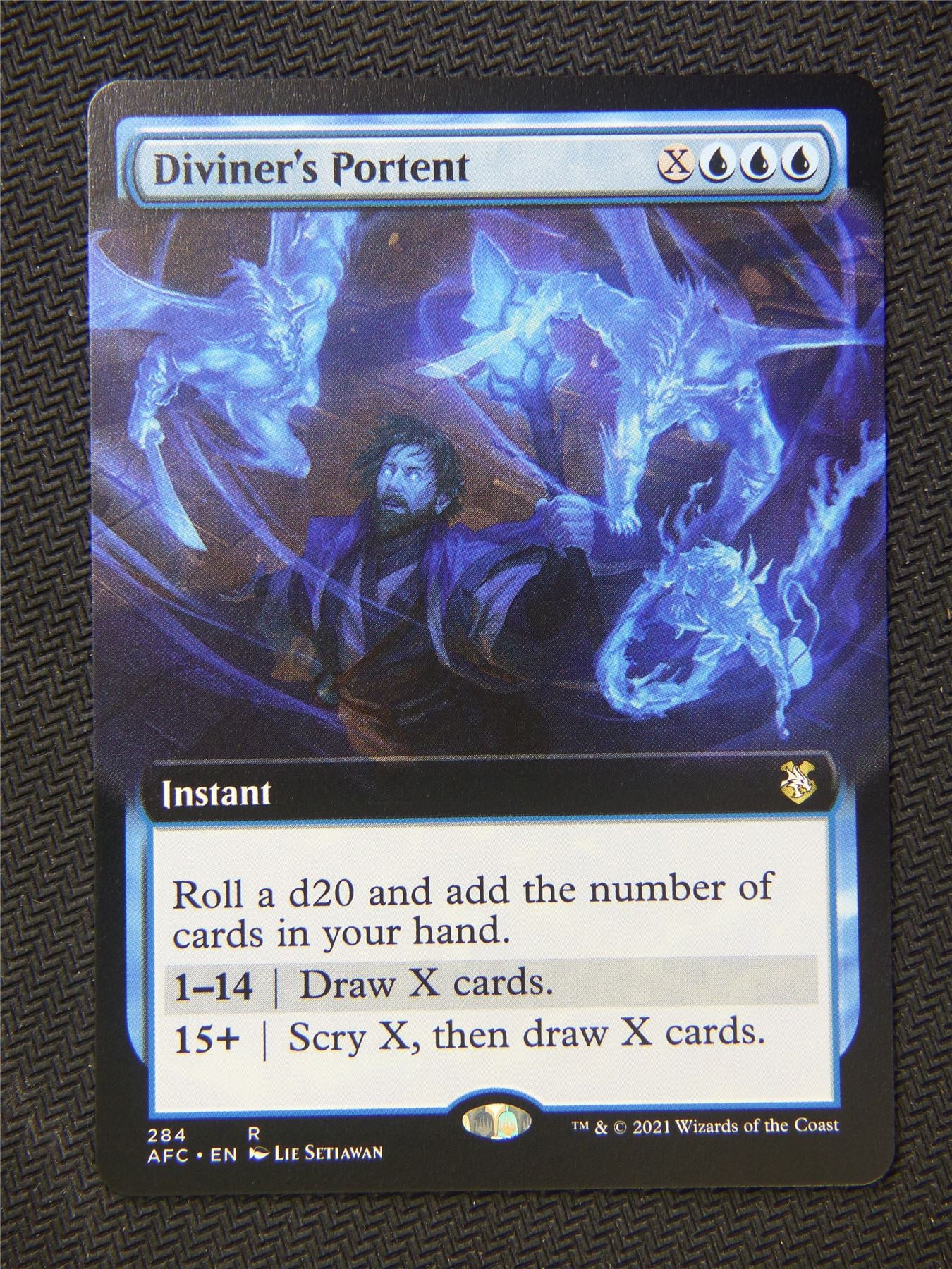 Diviners Portent Extended Art - Mtg Forgotten Realms #1CY