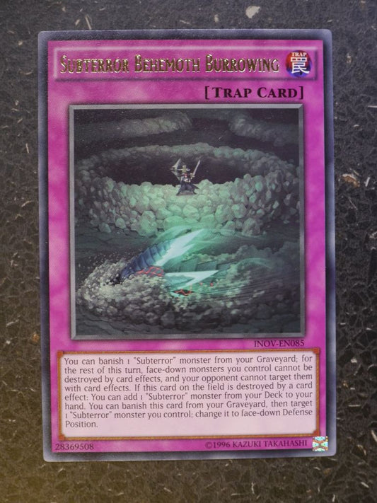 Yugioh Cards: SUBTERROR BEHEMOTH BURROWING INOV  RARE # 9C78