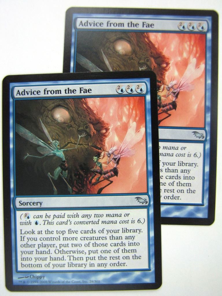 MTG Magic Cards: ADVICE FROM THE FAE x2 # 8G11