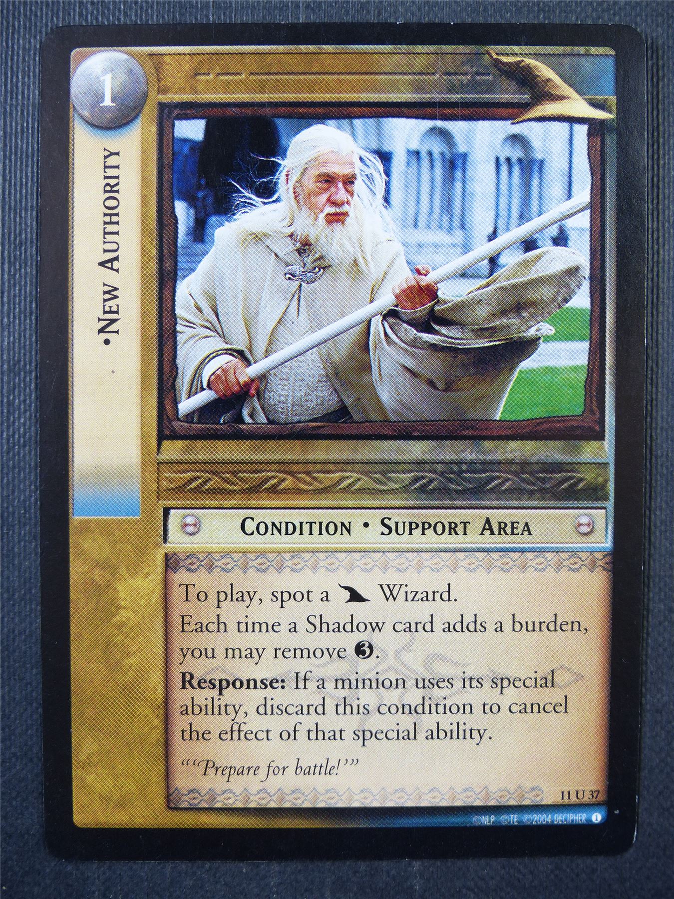 New Authority 11 U 37 - LotR Card #76Q