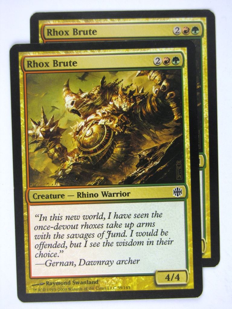 MTG Magic Cards: RHOX BRUTE x2 # 20C93