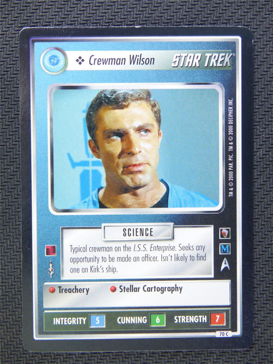 Crewman Wilson Black Border - Star Trek CCG #4ZS