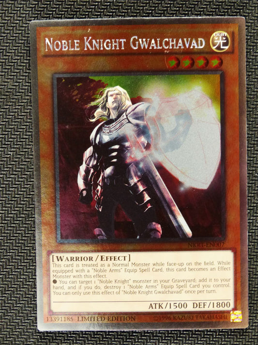 Noble Knight Gwalchavad - NKRT - Platinum Rare - Yugioh Card # 1B89