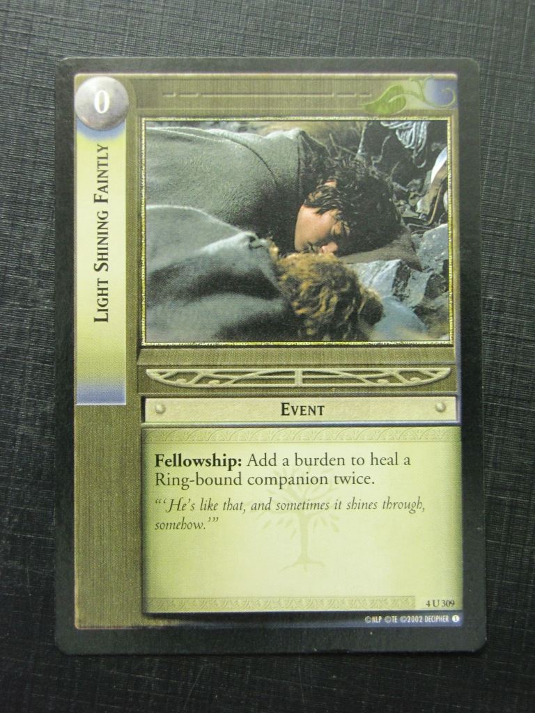 Light Shining Faintly 4 U 306 - Lotr Card # 13I21