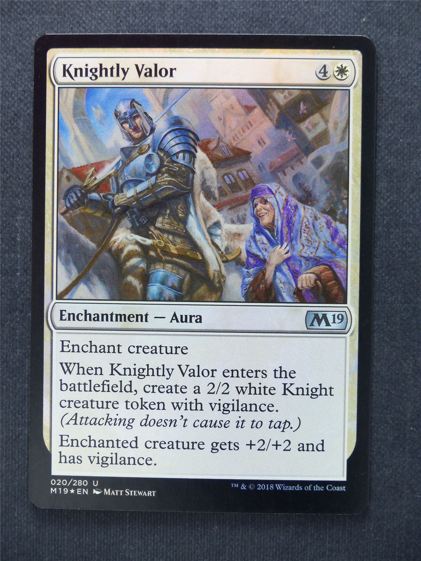Knightly Valor Foil - Mtg Magic Cards #KR