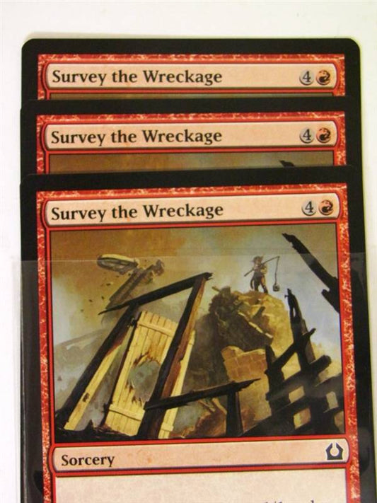 Mtg Magic the Gathering - SURVEY THE WRECKAGE x3