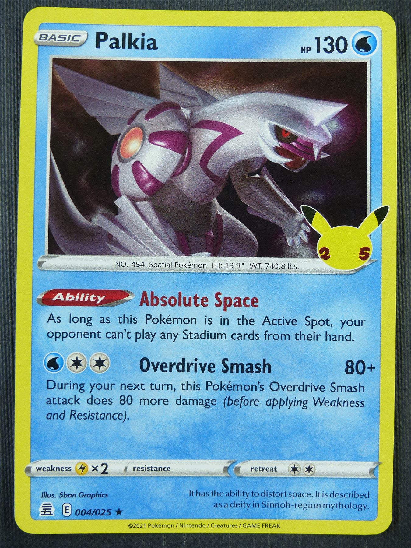 Palkia 004/025 Holo - Pokemon Card #8VV