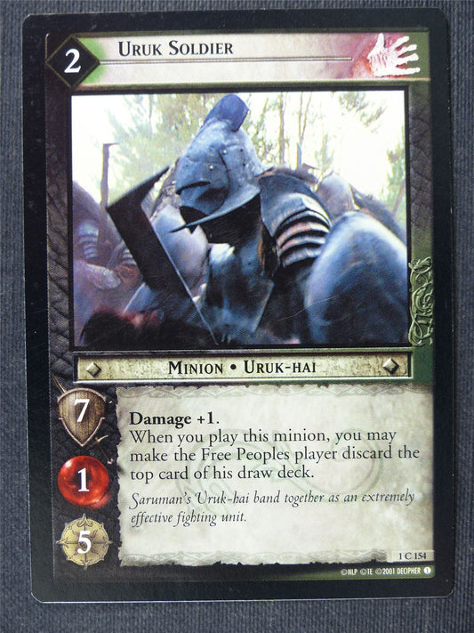 Uruk Soldier 1 C 154 - LotrR Cards #3F9