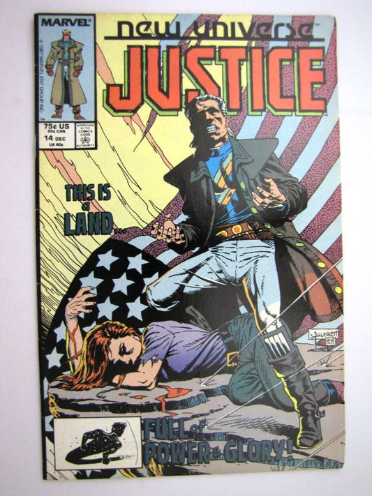Marvel Comics: JUSTICE #14 DECEMBER 1987 # 26G84
