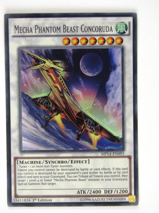 Yugioh Cards: MECHA PHANTOM BEAST CONCORUDA MP14 SUPER RARE #