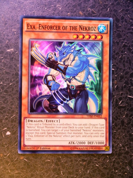 Yugioh Cards: EXA, ENFORCER OF THE NECROZ THSF SUPER  RARE # H65