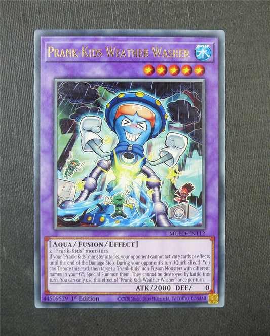 Prank Kids Weather Washer MGED Rare 1st Ed - Yugioh Card #5EQ