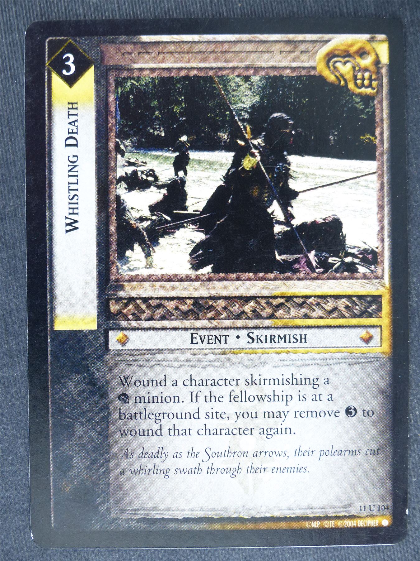 Whistling Death 11 U 104 - played - LotR Cards #UZ