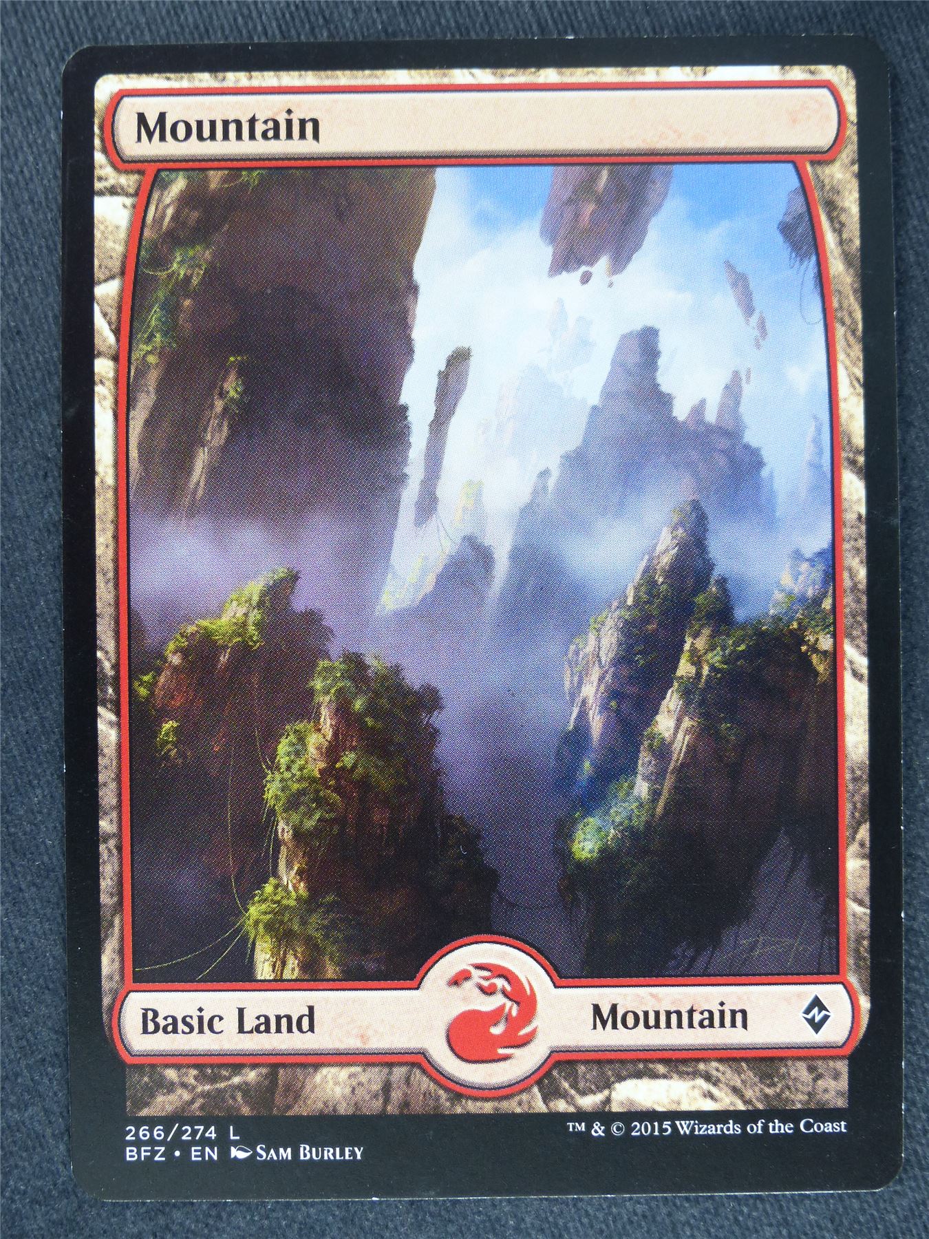 Mountain Full Art 266/274 - Mtg Magic Cards #S