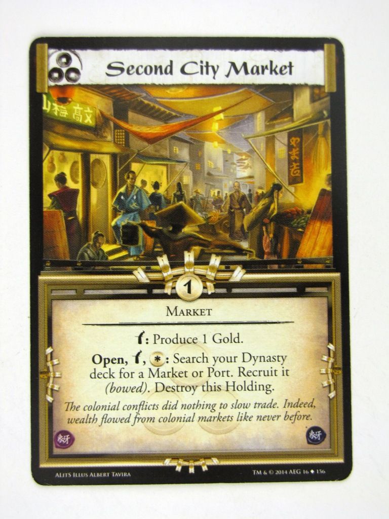 L5R Cards: A Line in the Sands: SECOND CITY MARKET # 14H37