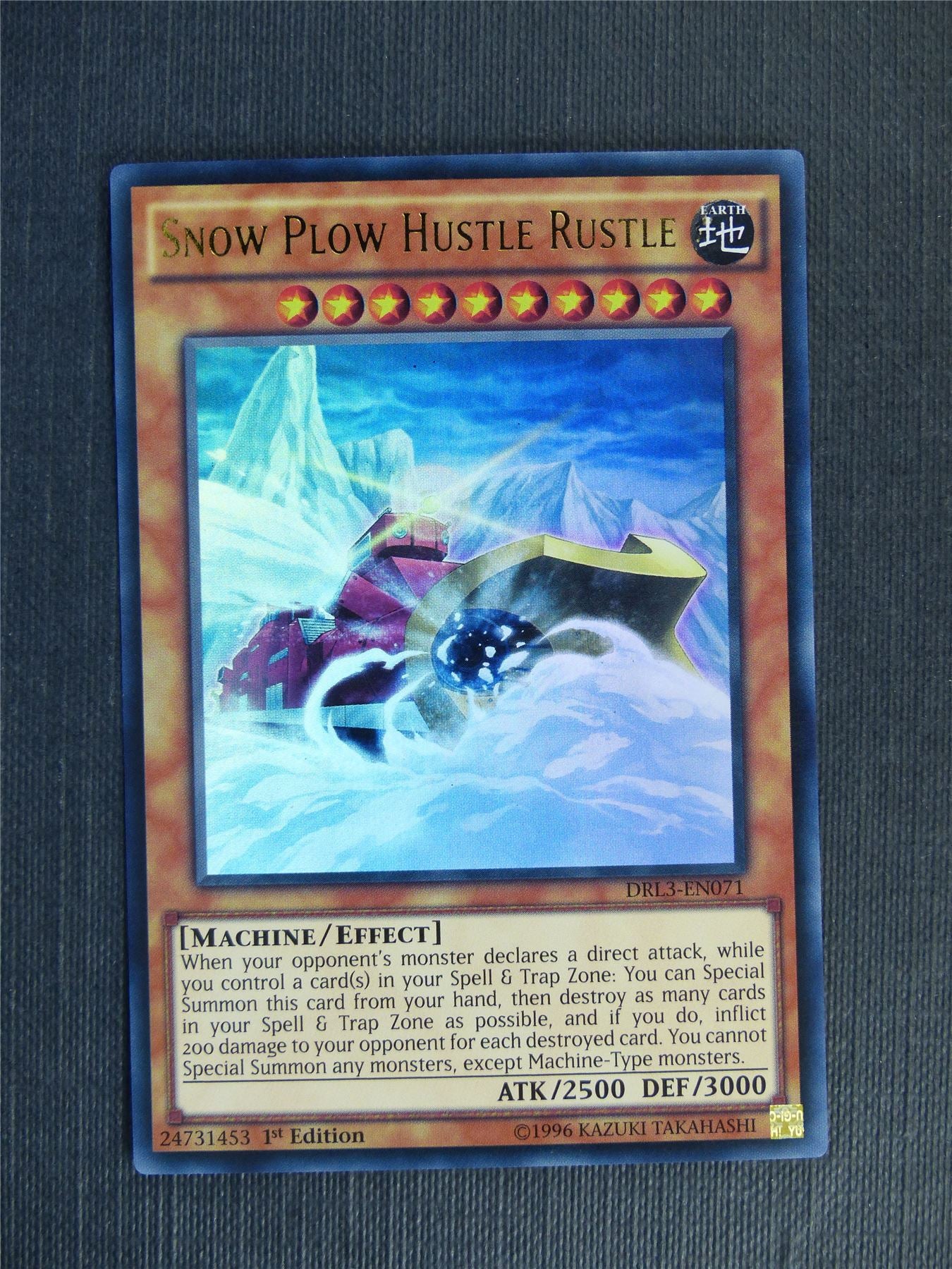 Snow Plow Hustle Rustle DRL3 Ultra Rare - 1st ed - Yugioh Cards #17G