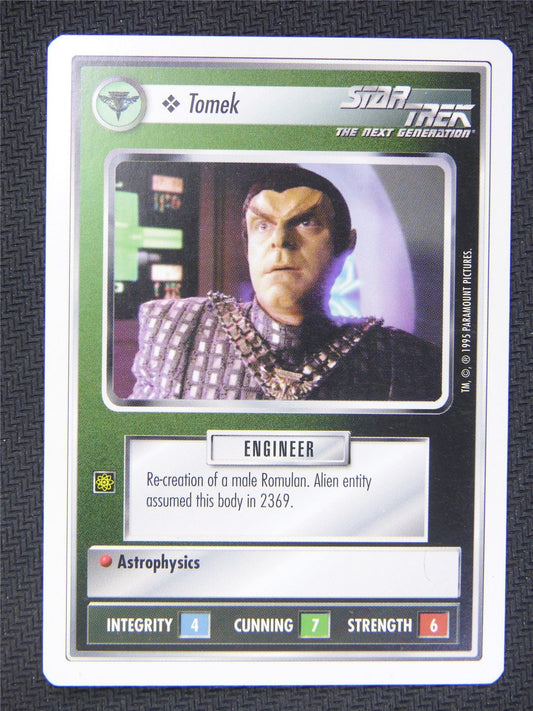 Tomek White Border - Star Trek Next Gen Card #4PV