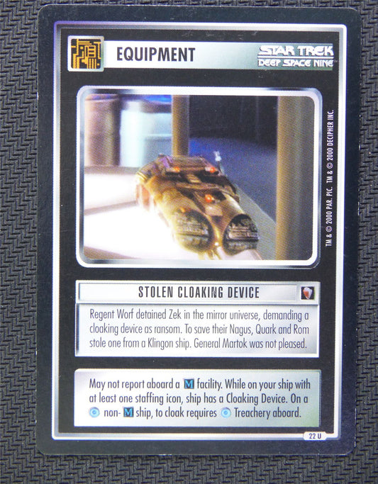 Equipment Stolen Cloaking Device - Star Trek CCG Deep Space Nine #54Z