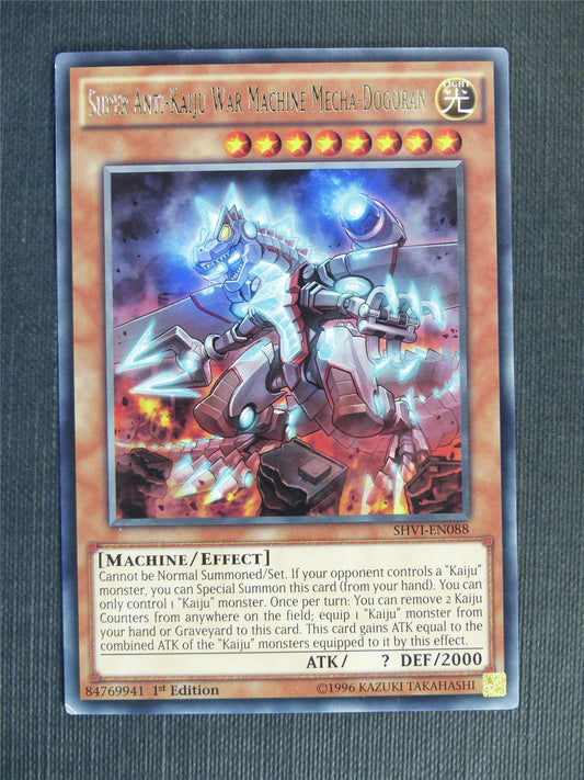 Super Anti-Kaiju Ware Machine Mecha-Dogoran SHVI Rare - 1st ed - Yugioh Cards #13D