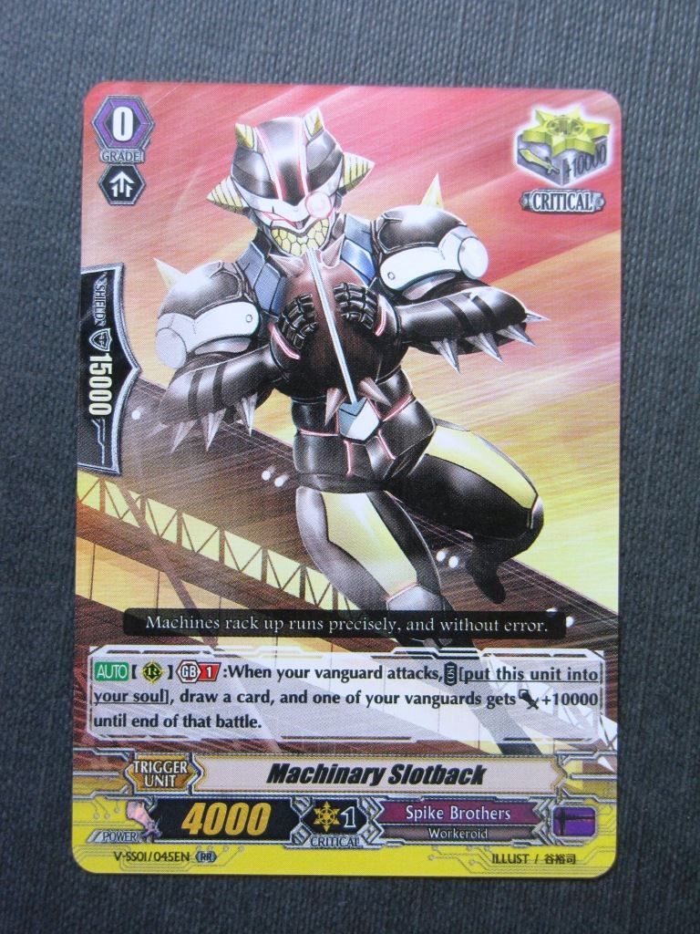 Machinary Slotback V-SS01 RR - Vanguard Cards #F4