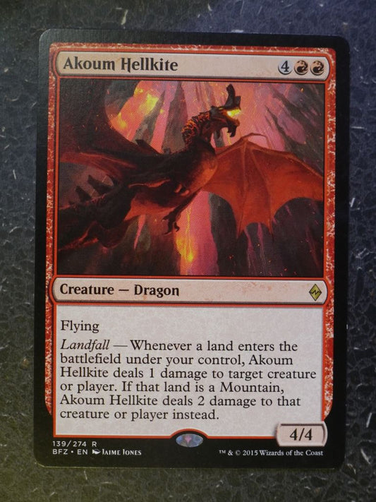 MTG Magic Cards: AKOUM HELLKITE RARE # 6H33