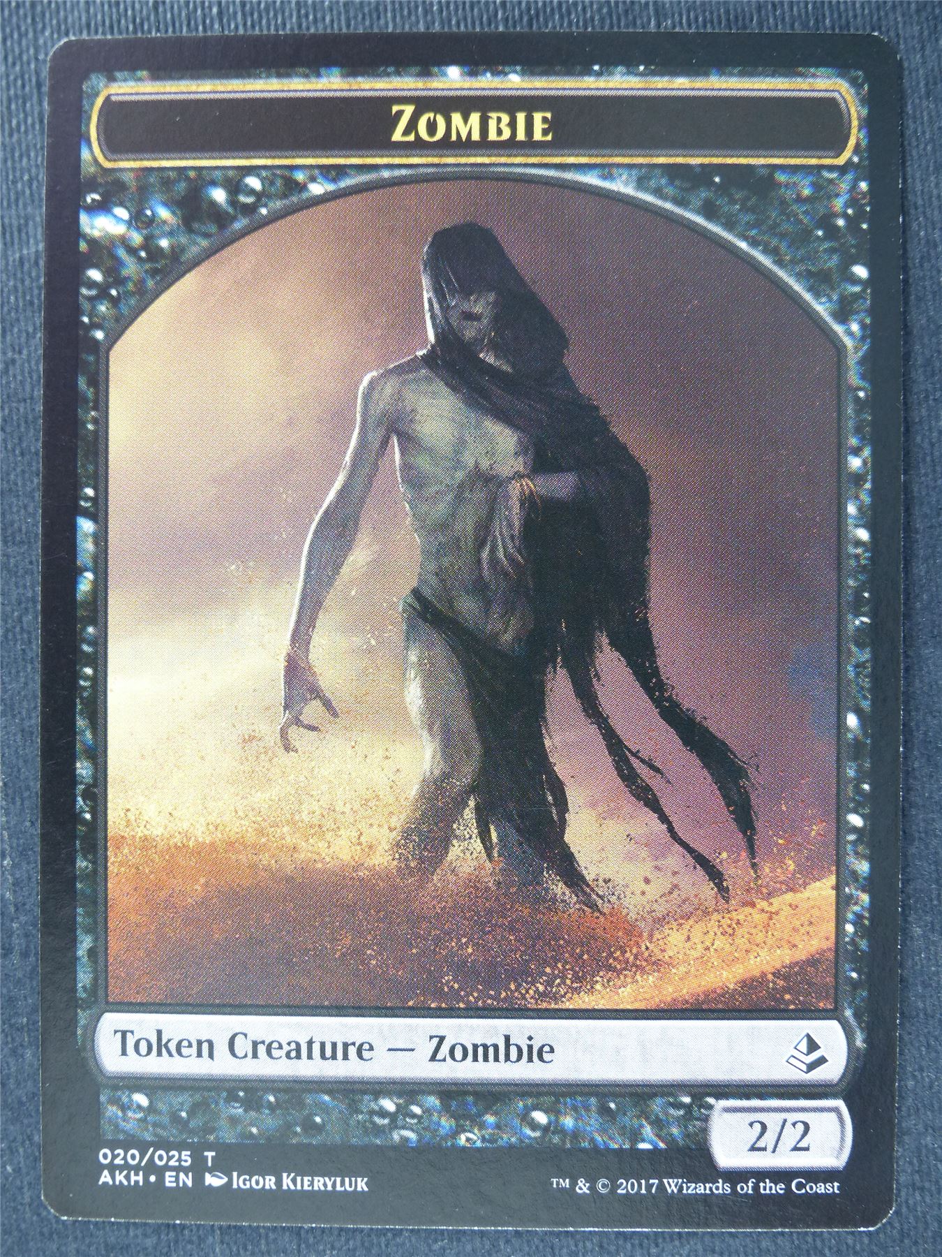 Gideon Emblem / Zombie Token - Mtg Magic Cards #1RI