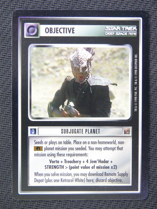 Objective Subjugate Planet - Star Trek CCG Deep Space Nine #5BP