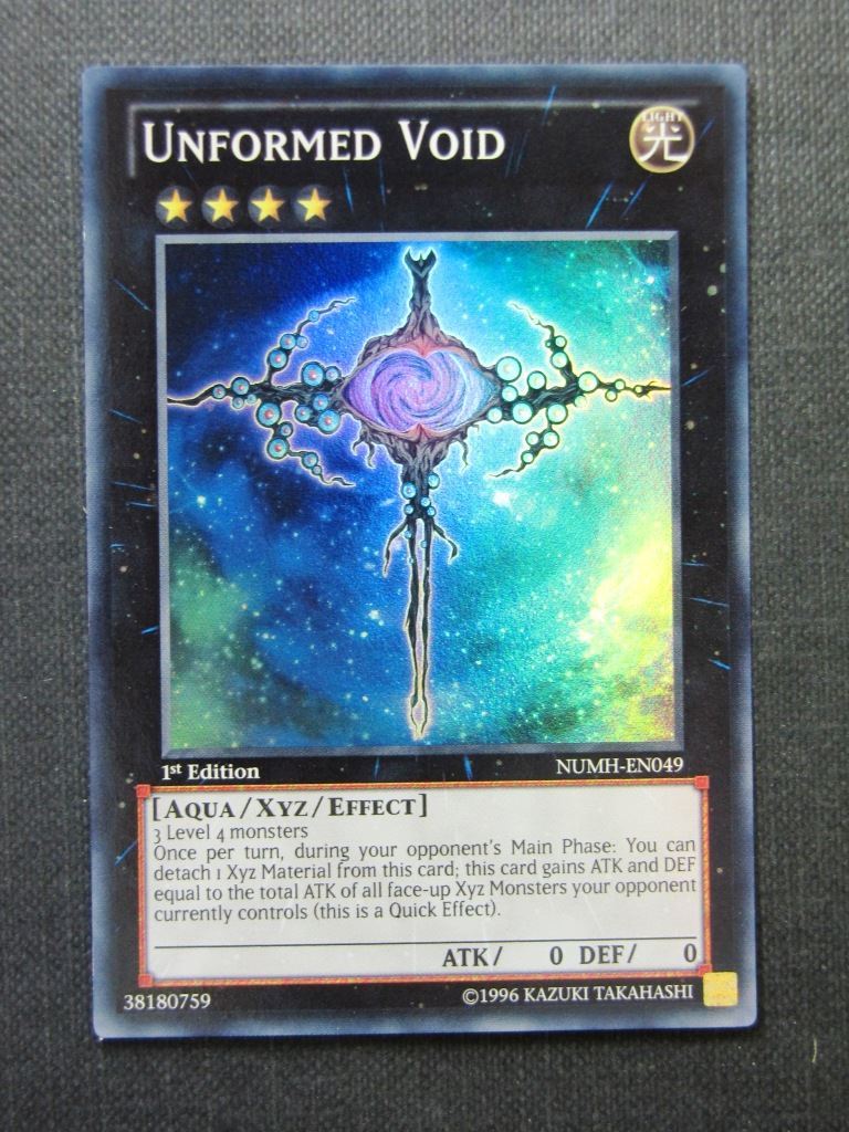 Unformed Void NUMH Super Rare - 1st ed - Yugioh Cards #1KV