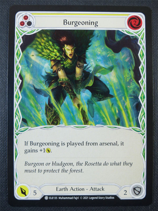 Burgeoning - Yellow - Tales of Aria 1st ed - Flesh and Blood Card #62J