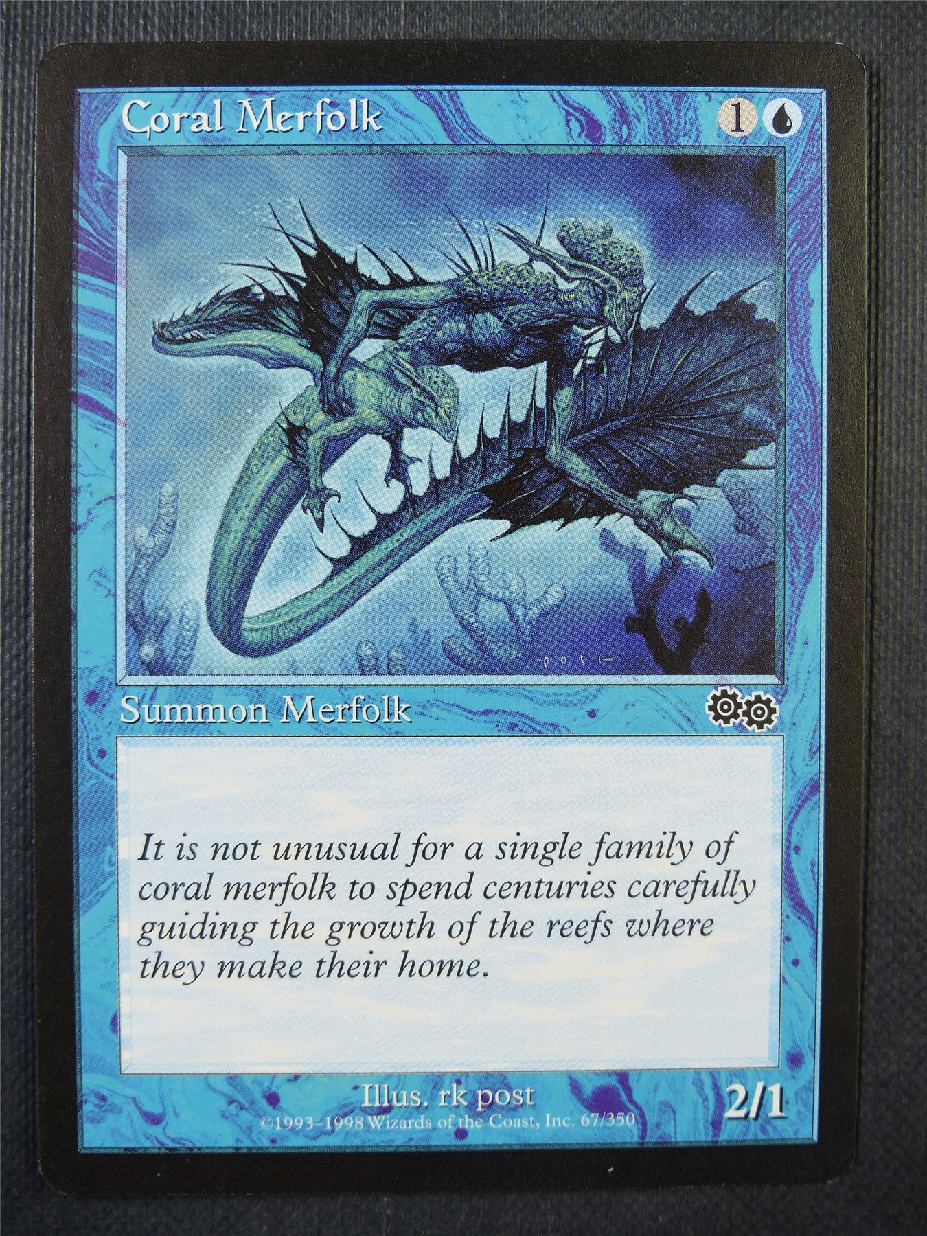 Coral Merfolk - Urza's Saga - Mtg Card #74N