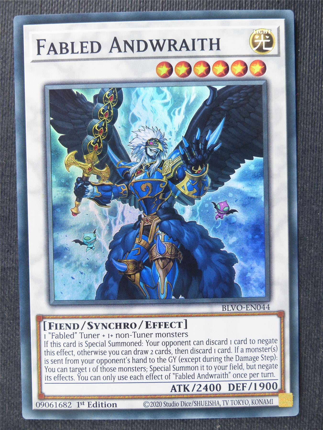 Fabled Andwraith BLVO Super Rare - 1st ed Yugioh Cards #37M