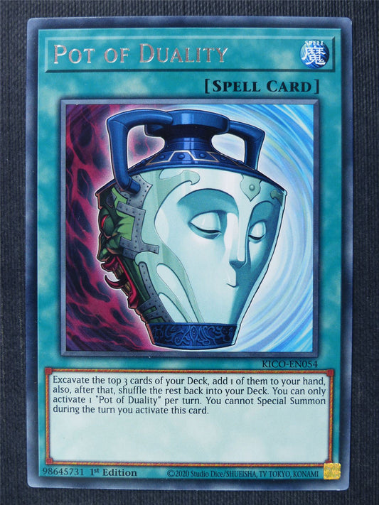 Pot of Duality KICO Rare - 1st ed Yugioh Cards #34Y