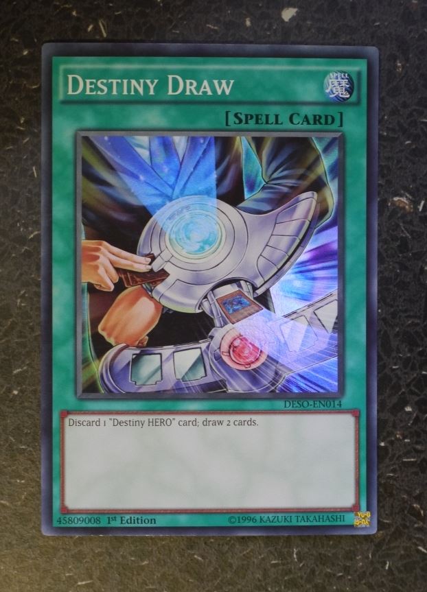 YuGiOh Cards: DESTINY DRAW DESO SUPER RARE # G36