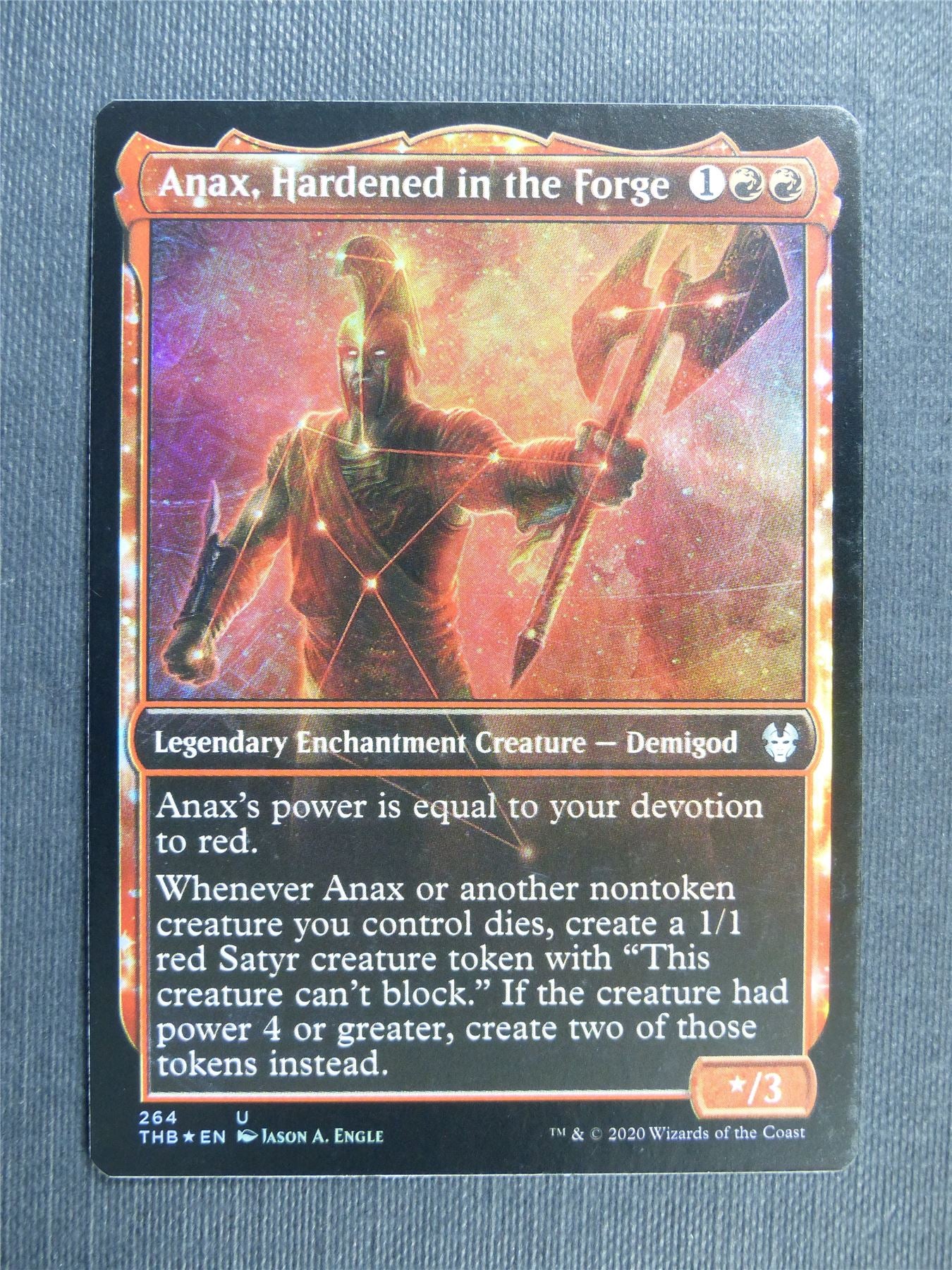 Anax Hardened in the Forge Foil - Theros Beyond Death - Mtg Magic Cards #2BJ