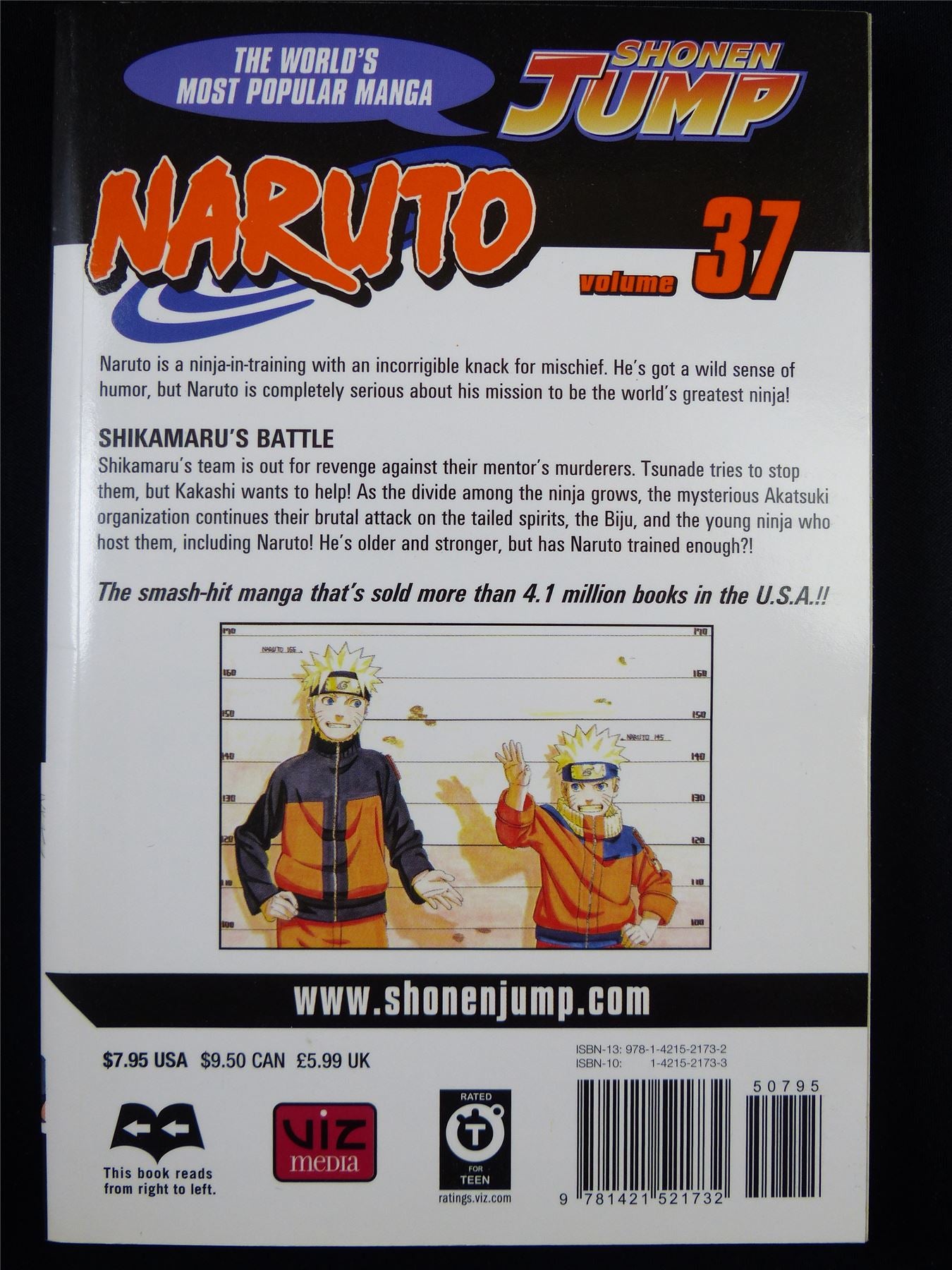 NARUTO Volume 37 - Shonen Jump Viz Manga #3HB