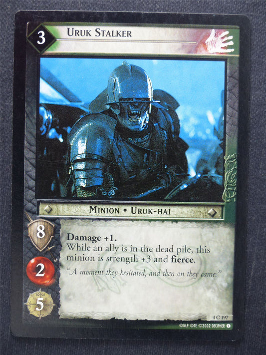 Uruk Stalker 4 C 197 - LotR Cards #RM