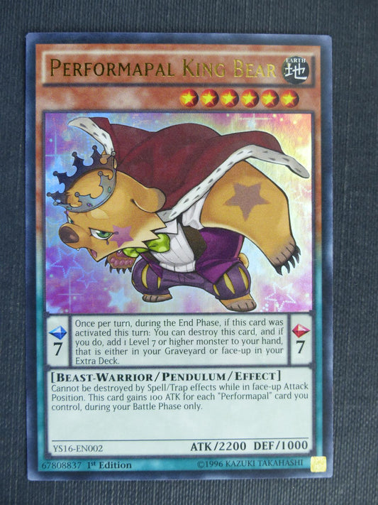 Performapal King Bear YS16 Ultra Rare - 1st ed - Yugioh Cards #2RR