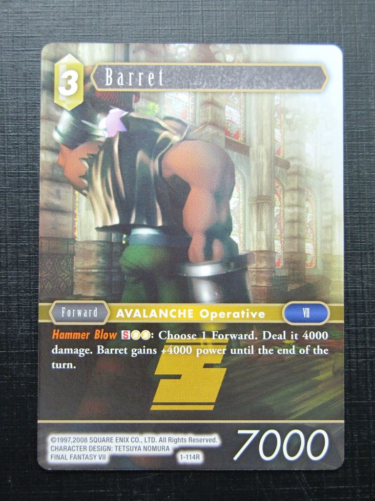 Final Fantasy Cards: BARRET 1-114R # 24B35