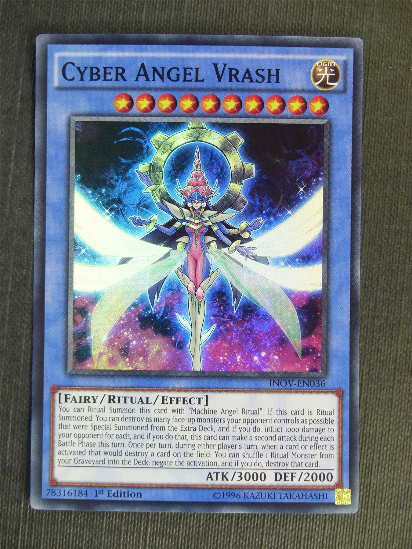 Cyber Angel Vrash INOV Super Rare - 1st ed - Yugioh Cards #S6