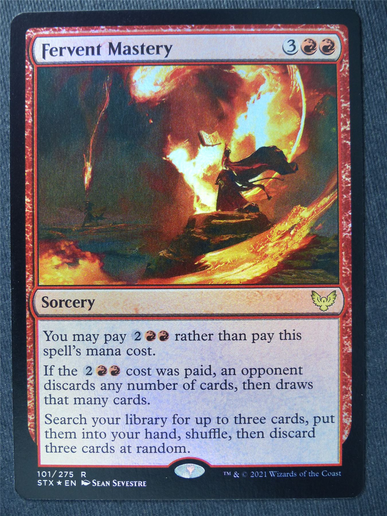 Fervent Mastery Foil - Mtg Magic Cards #KS