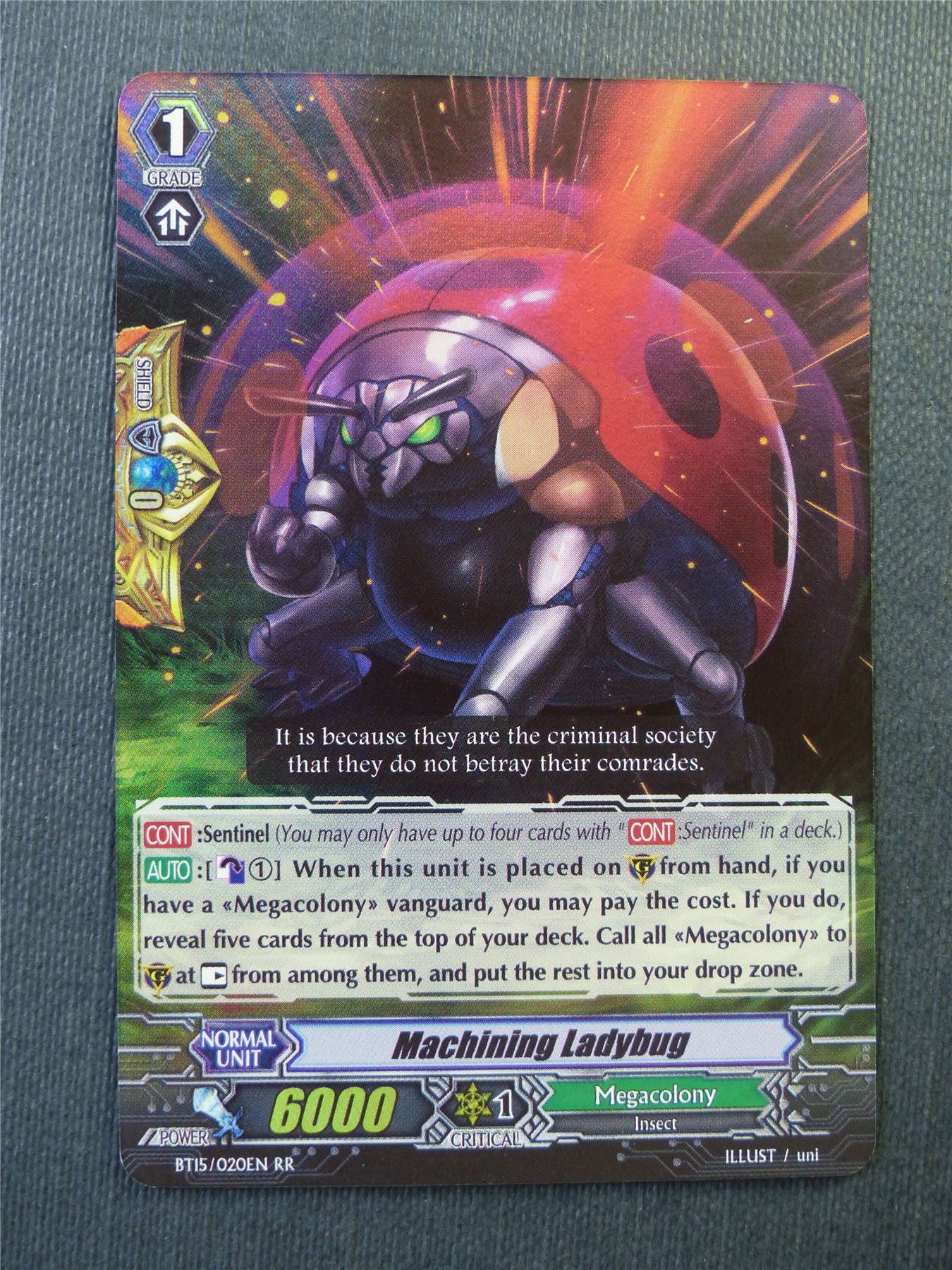 Machining Ladybug BT15 RR - Vanguard Cards #10N